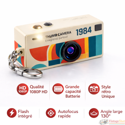 Mini Caméra Rétro 1080P – Appareil Photo Vintage Portable